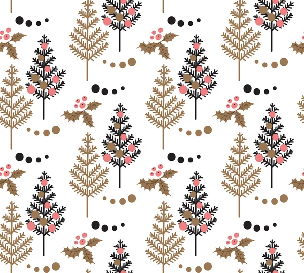 Christmas Tree pattern. — Stock Vector