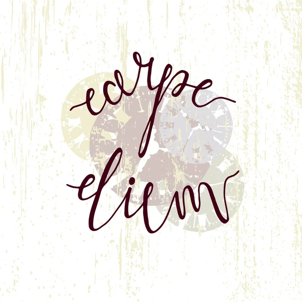 Carpe diem, latin aphorism — Stock Vector © kois00kois 107645216