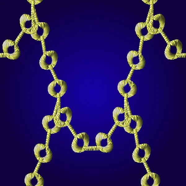 Modèle de chaîne en or . — Image vectorielle