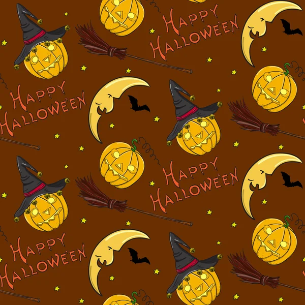 Feliz Halloween letras — Vector de stock