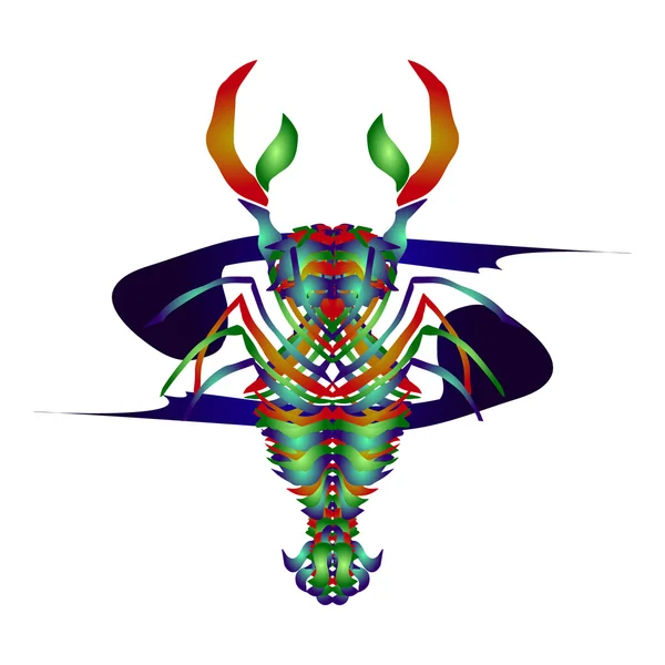 Horoscope Cancer. Style de bijoux émail — Image vectorielle