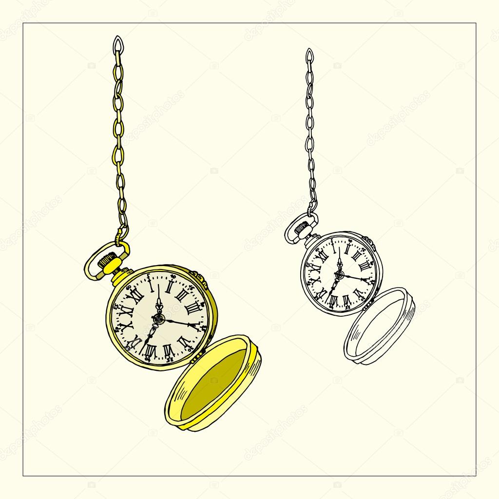 329 Pocket Watch Sketch Vector Images Free Royalty Free Pocket Watch Sketch Vectors Depositphotos