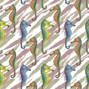 Laminaria & Seahorse deseni.