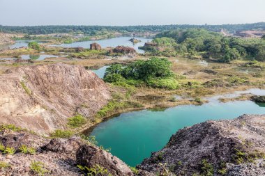 Mavi Göl Penang güzel yansıması