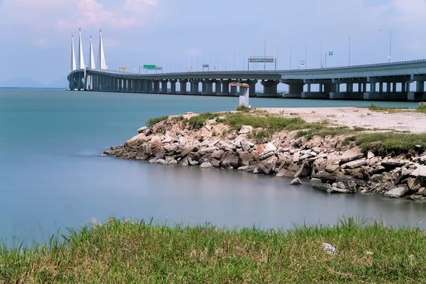 2nd Penang Bridge Landscape, Malesia — Foto Stock