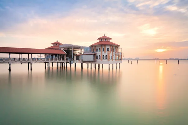 Vista del amanecer de George Town City, Penang — Foto de Stock