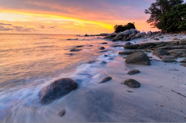 Penang beach göre gündoğumu görüntüle