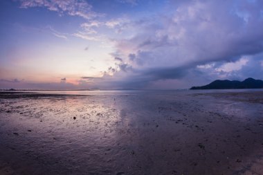 Sunrise tarafından shore, George Town, Penang, Malezya