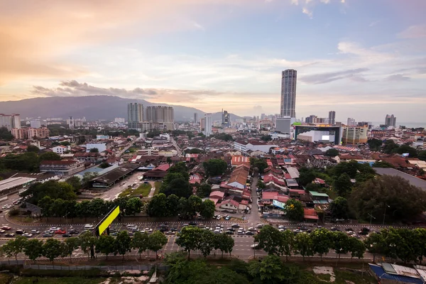George Town város, Penang napkelte megtekintése — Stock Fotó