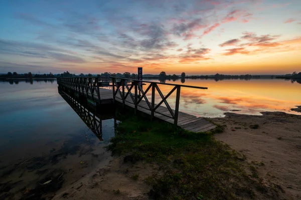 Ein Bunter Morgen Dojlidzkie Teich Podlasie Polen — Stockfoto