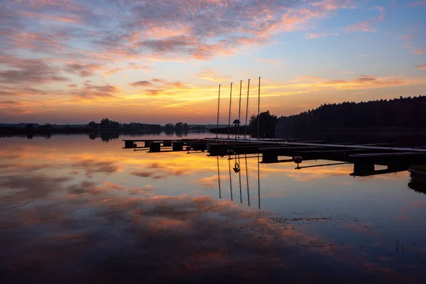 Ein Bunter Morgen Dojlidzkie Teich Podlasie Polen — Stockfoto
