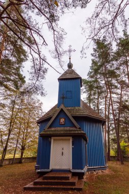 Narew Vadisi, Podlasie, Polonya 'da doğa ve ahşap mimari