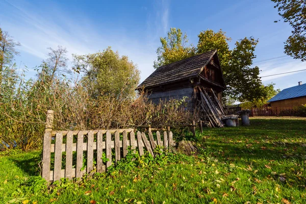 Natuur Houten Architectuur Het Narew Dal Podlasie Polen — Stockfoto