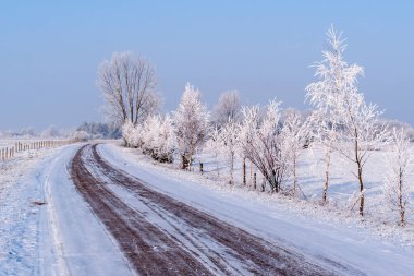 Podlasie, Polonya 'da güzel ve soğuk bir kış