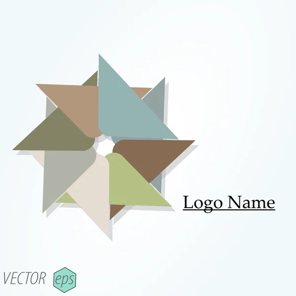 Kreative abstrakte Vektor-Logo-Design-Vorlage. Vektorillustration. — Stockvektor