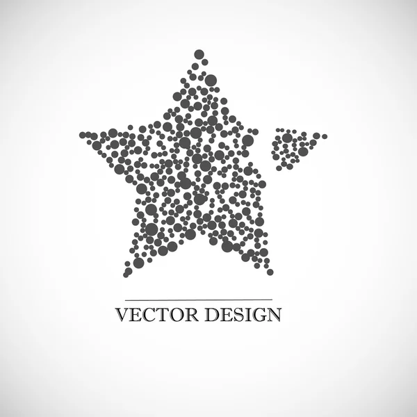 Soyut yıldız işareti. Vektör tasarımı 