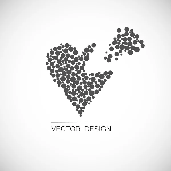 Vektör kalp simgesi