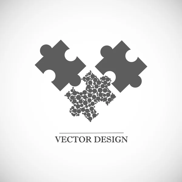 Puzzles.vektordesign — Stockvektor