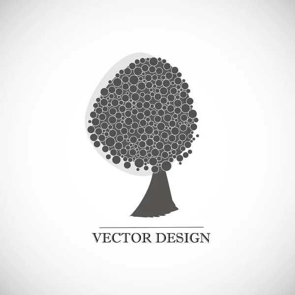 Gri ağaç logosunu görmeniz gerekir. Vektör tasarımı