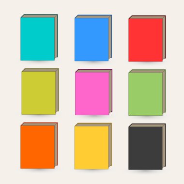 kitap kapakları olan vektör seti