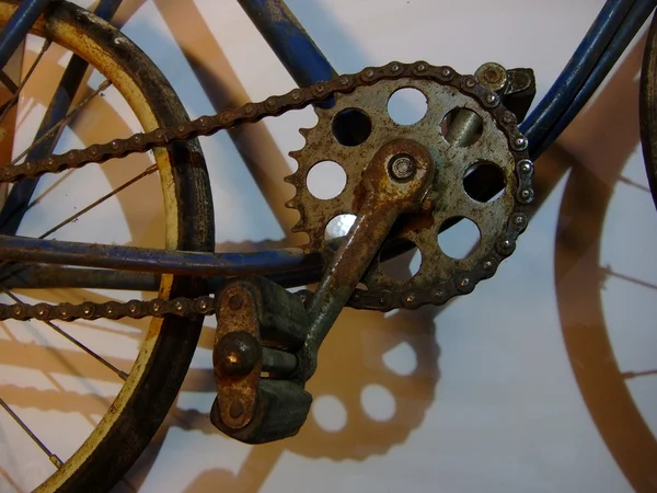 Bicycle, old, wheel, retro, rust — Stock Photo, Image