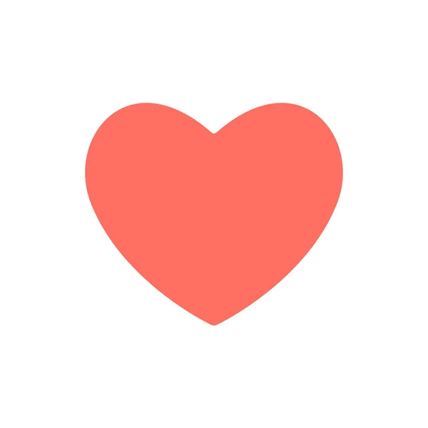 심장살아 아이콘 Valentines Day Sign Emblem Flat Style Graphic Web — 스톡 벡터