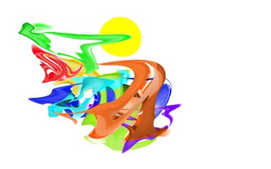 Soyut çoklu akrilik kompozisyon, nörografik çizim taklidi. Çoklu renkli nöro sanat tasarımı. Vektör arkaplan dokusu yansımaları, resimleme grunge dokuları acril. Bölüm 10.