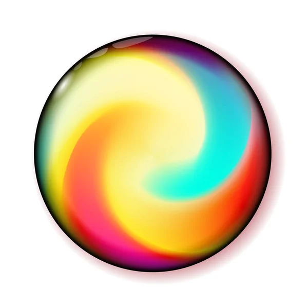 Шинный Круг Разноцветная Кнопка Отдыха Веб Дизайна Бизнес Презентации Bright — стоковый вектор
