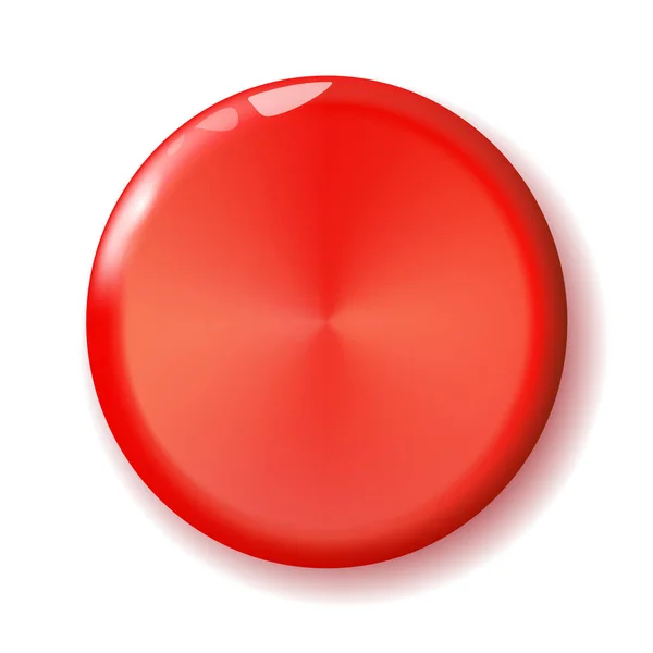 Cercle Brillant Bouton Rouge Pour Les Vacances Pour Internet Votre — Image vectorielle