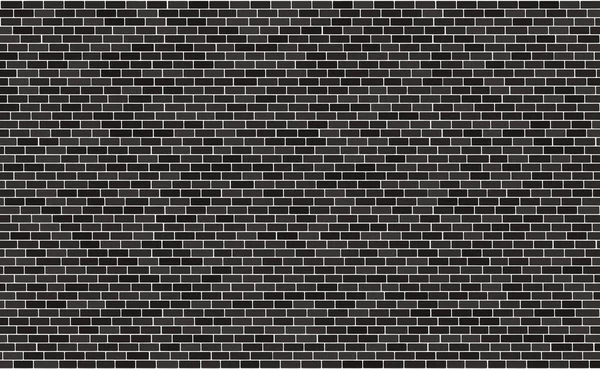 レンガの壁の黒のパターンの背景の表面 ベクトルイラスト 石のブロック構造 都市デザインの壁紙 ダークエプス10 — ストックベクタ