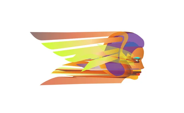 Λογότυπο Επιχειρηματίες Πτήση Abstract Creative Biz Girl Concept Διανυσματικό Εικονίδιο — Διανυσματικό Αρχείο