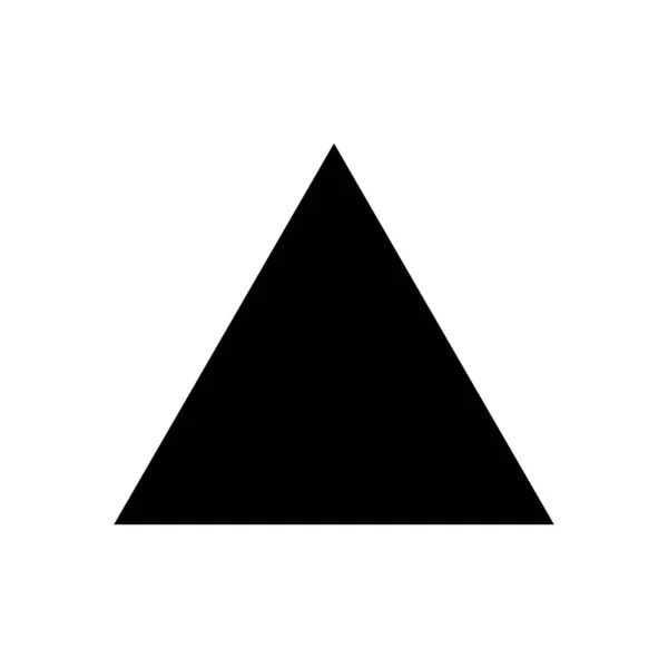 Mockup Des Weißen Dreiecks Schwarzes Symbol Template Vektorillustration Für Design — Stockvektor