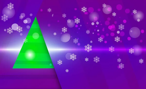 Veilchen Licht Vektor Hintergrund Mit Schneeflocken Weihnachten Verschiedene Lila Streifen — Stockvektor