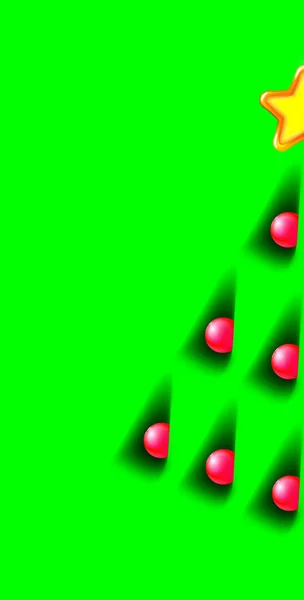 Bonito Árbol Navidad Hecho Mota Profundización Estrella Amarilla Diseño Para —  Fotos de Stock
