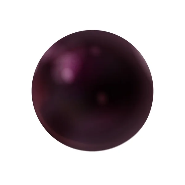 Esfera Roxo Escuro Realista Fosco Brilhante Orb Mockup Ícone Branco —  Vetores de Stock