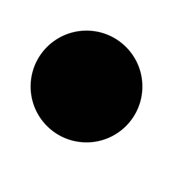 空白圆形黑色图标的模拟 用于设计和品牌或装饰的模板矢量插图 — 图库矢量图片