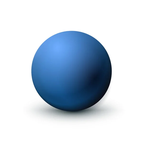 Modrá Koule Koule Módní Klasická Modrá Barva Matt Modlí Čistou — Stockový vektor