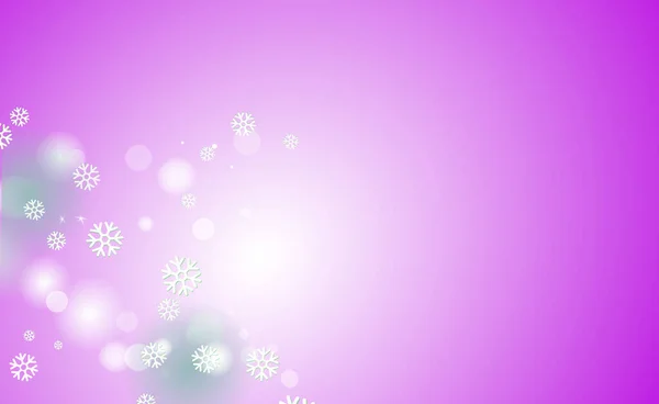 Desenfoque Caótico Para Navidad Año Nuevo Bokeh Copos Nieve Ligeros — Vector de stock