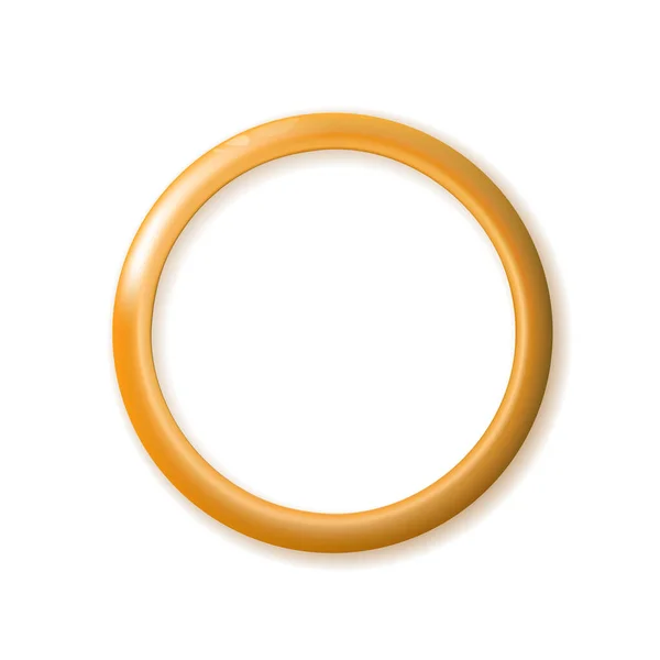 Одне Кільце Лежить Золотим Весільне Золото Змішуванням Кольору Текстури Тіней — стоковий вектор