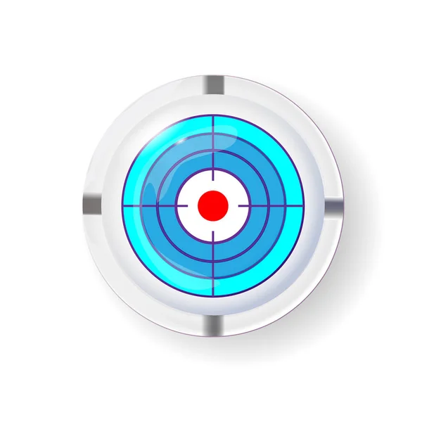 담배에 니코틴 중독의 Target Icon Logo Design Element Real Vector — 스톡 벡터