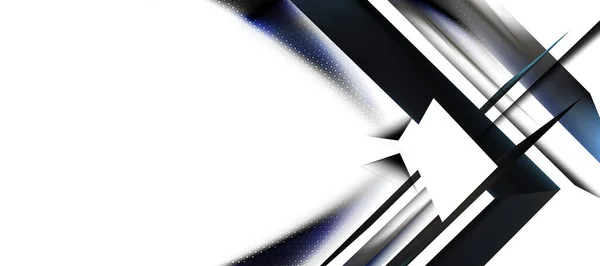 Абстрактный Фон Колдовская Текстура Состав Белых Черных Форм Минимальные Технологические — стоковый вектор