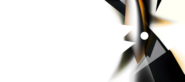 Texture Hexagonale Noire Blanche Fond Abstrait Technologie Énergétique Composition Minimaliste — Image vectorielle