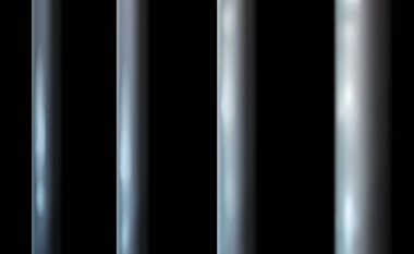 Karanlık arka plan hapishane barı. Siyah hücre modern perspektif demir iç mekan, hapishane koğuşu. Sancak vektörü ayrıntılı illüstrasyon metal kafes. Gözaltı merkezi hücresi metalik. İzole edilmiş özgürlük yolu. Eps 10.