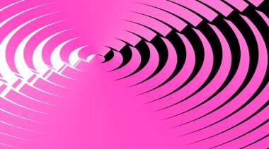 Dalgalı pembe kontrastlı arka plan. Dalgalı vektör çizimi, renk değiştirmesi kolay. Pankart, poster, kart, kapak, broşür için boş bir yer. Eps 10.