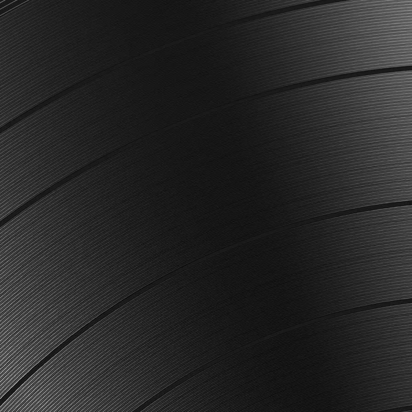 Rastrea Fondo Textura Disco Vinilo Clásico Vinilo Grabar Fondo Negro — Vector de stock