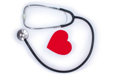 Stethoscope medical isolated on white background.