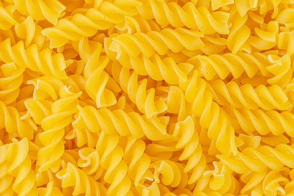 Italian Whole Grain Pasta Fusilli Pattern Top View Overhead — Stock Photo, Image