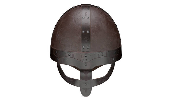 3d rendering medieval soldier helmet	