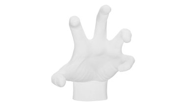 Beyaz arkaplanda 3 boyutlu görüntüleme