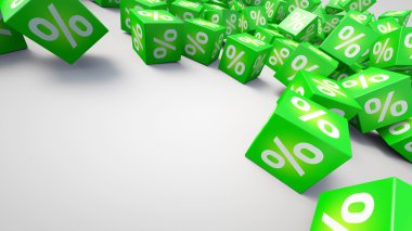 yüzde ile 3D render Satılık illüstrasyon